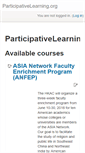 Mobile Screenshot of participativelearning.org